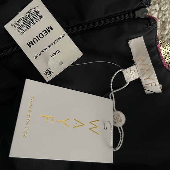 WAYF Off the Shoulder Spring Sequined Party Cocktail Dress 6 NWT - Picture 4 of 4